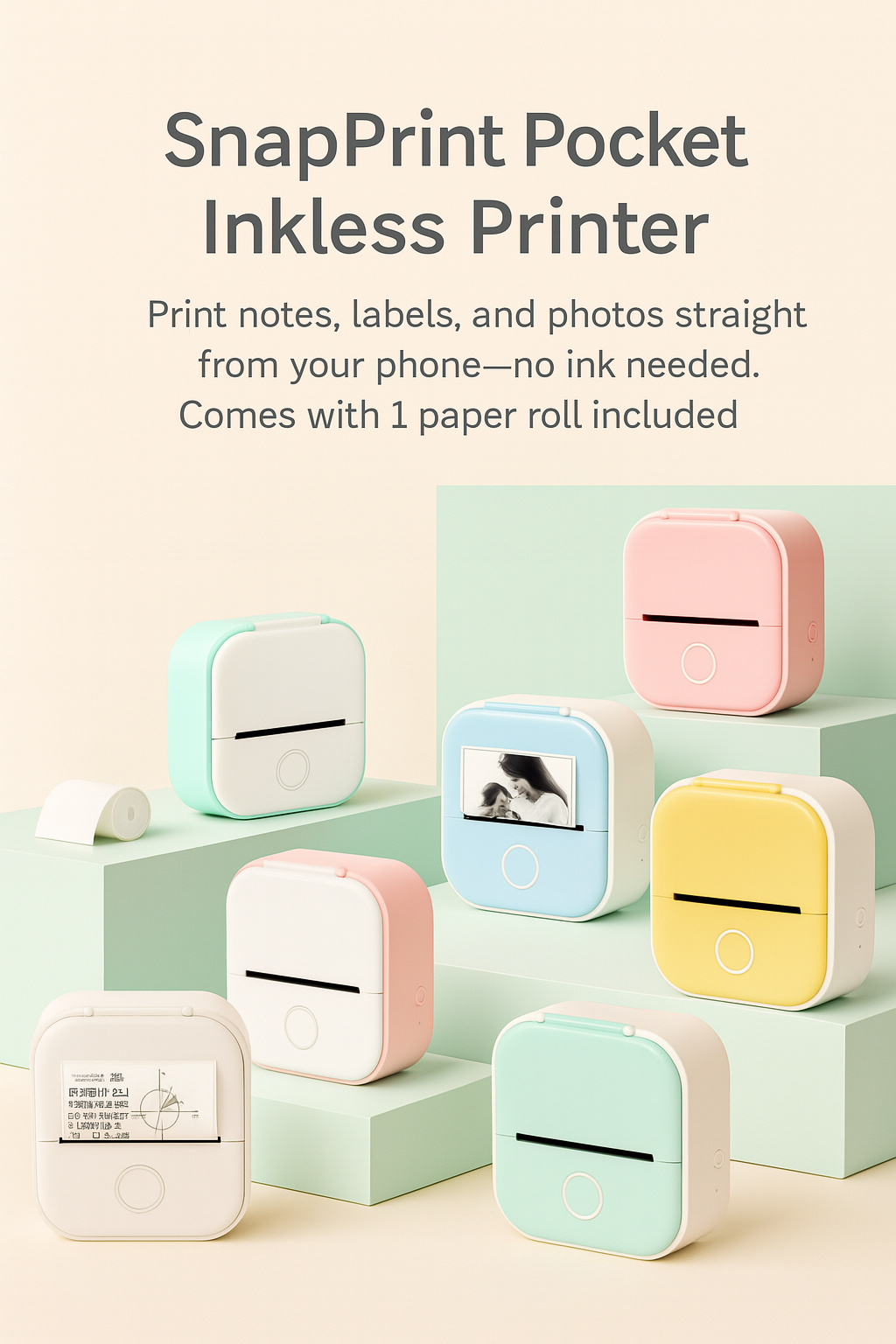 SnapPrint™ Pocket Inkless Printer